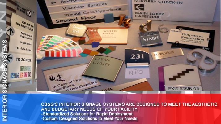 Interior Healthcare Wayfinding Signage Systems